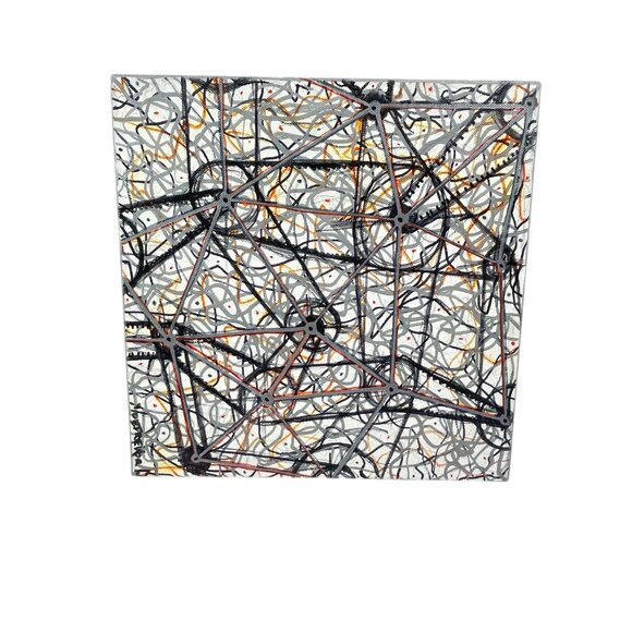 Abstract Geometric Painting On Canvas By Trevor Williamson - Picture 8 of 9